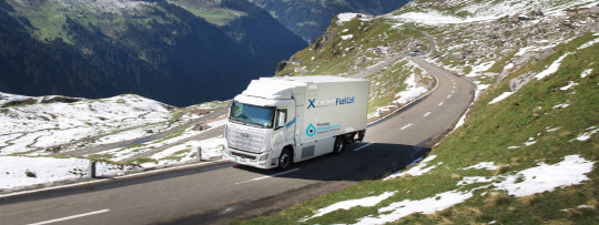 수소전기트럭 엑시언트.<현대자동차 제공>